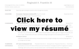 Click here for my résumé